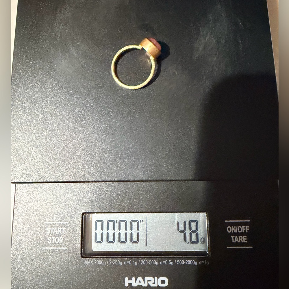 18k Gold Pink Sapphire Ring - Picture 8 of 8